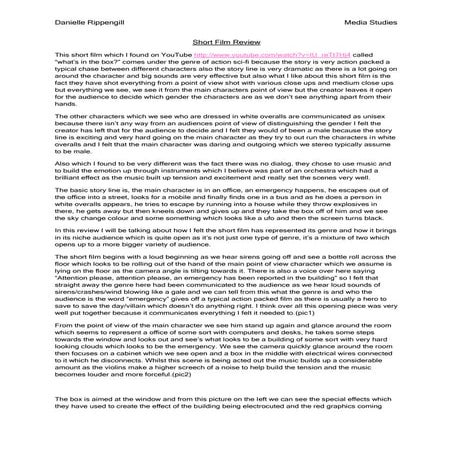 My Short Film Review