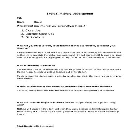 Short film story development student copy