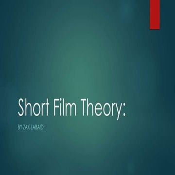 Short film theory