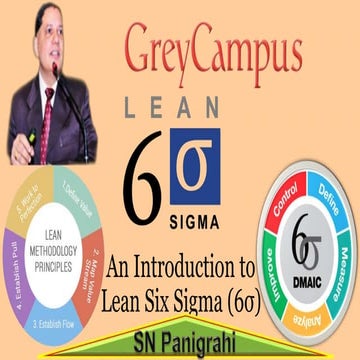 #Basics of Lean Six Sigma - By SN Panigrahi