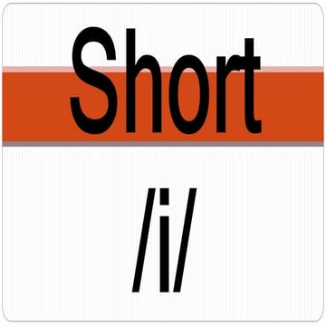 Short /i/ CVC Words