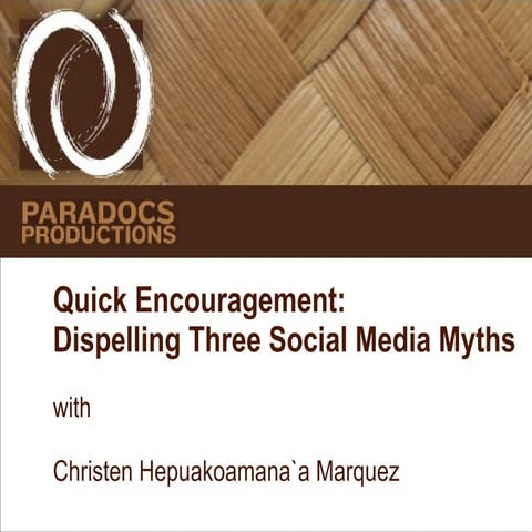 Three BIG myths of social media