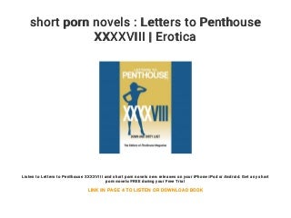 short porn novels : Letters to Penthouse XXXXVIII - Erotica