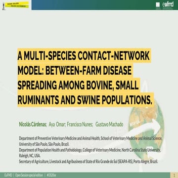 OS20 - A multi-species contact-network model: between-farm disease spreading ...