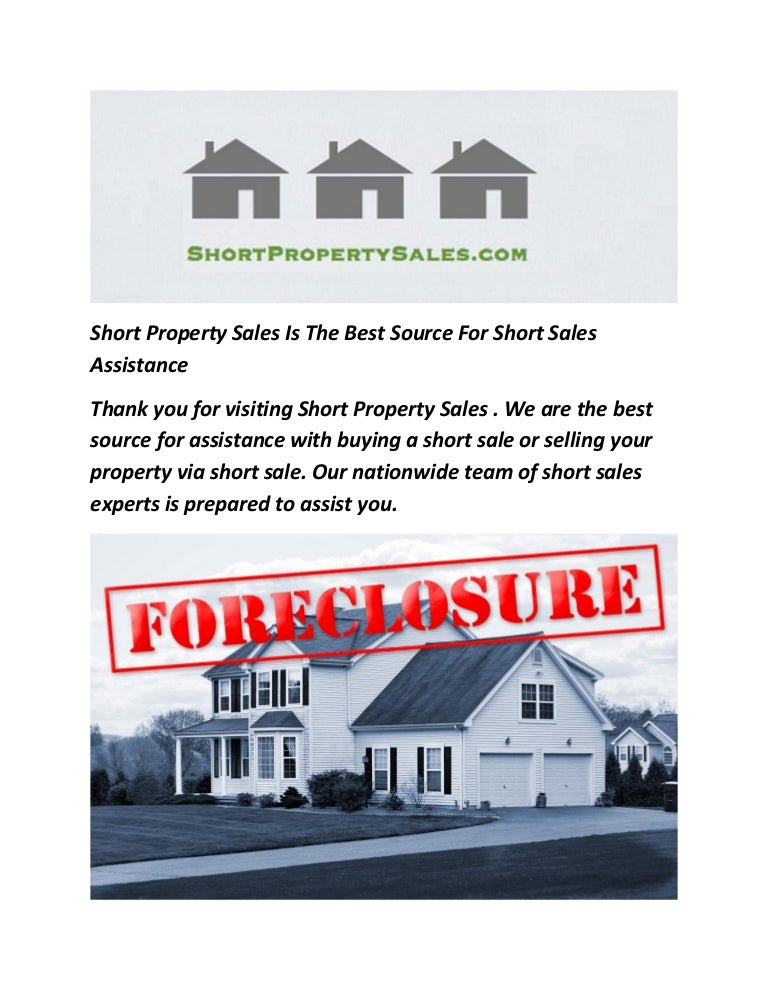 Short Property Sales Buy foreclosed home for rent to own