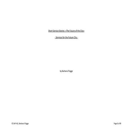 Short servicestories 3_fluegge_the future of the city - services for the futu...