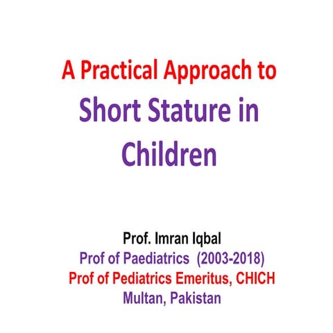 Short stature in children 2020 | PDF