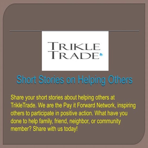 Short Stories on Helping Others