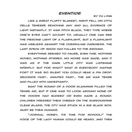 Creative Writing Short story