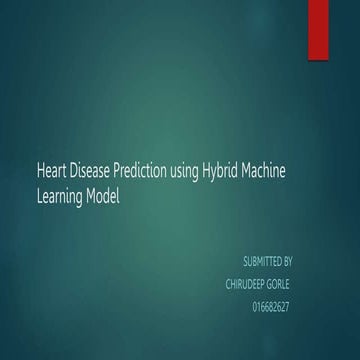Prediction of heart disease using machine learning.pptx