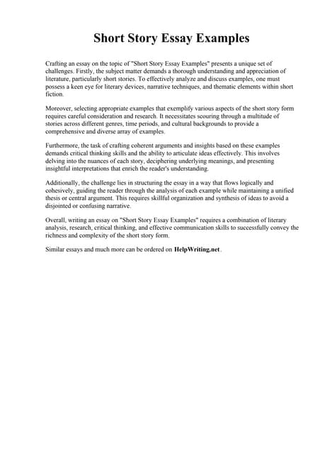 Short Story Essay Example.pdf