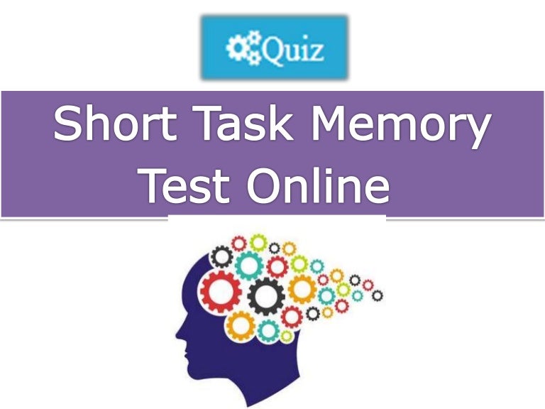 Short Task Memory Test Online