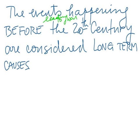 Short term causes ww1 final version