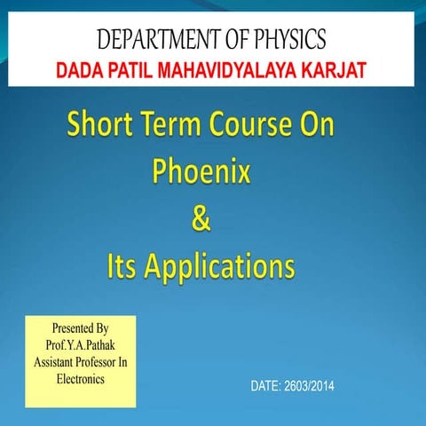 Short_Term_Course_on_Phoenix_and_its_App.ppt