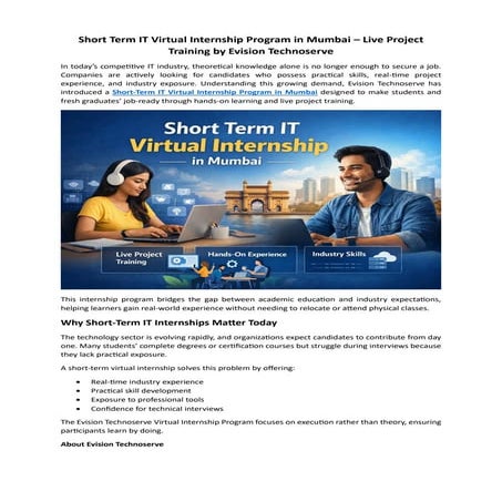 Know the pros and cons virtual internship brings along. | PDF