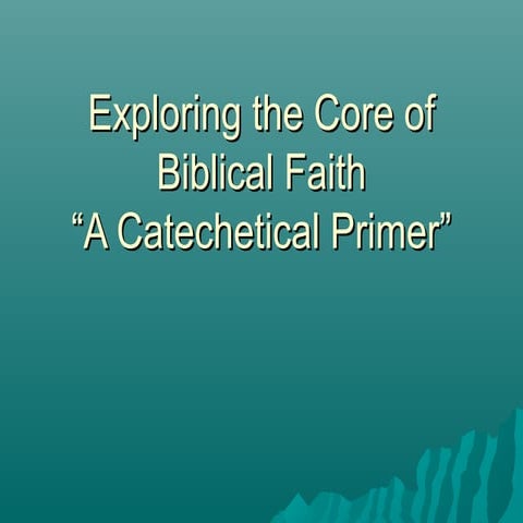 Short version   core message of the bible