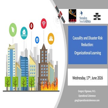 Causality and Disaster Risk Reduction: Organizational Learning | PPTX