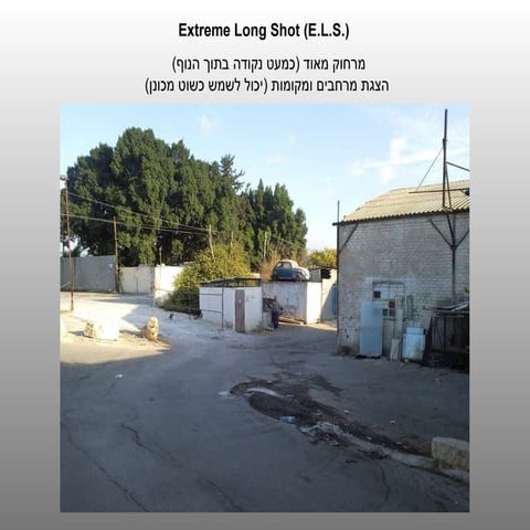 סוגי שוטים וזויות צילום