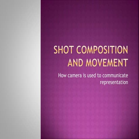 Shot Composition Work Sheet | DOCX