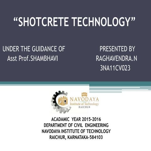 Shotcrete technology