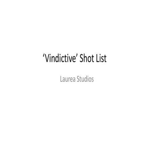 Shot list