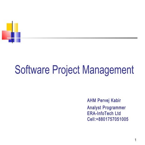 Shot note about project management