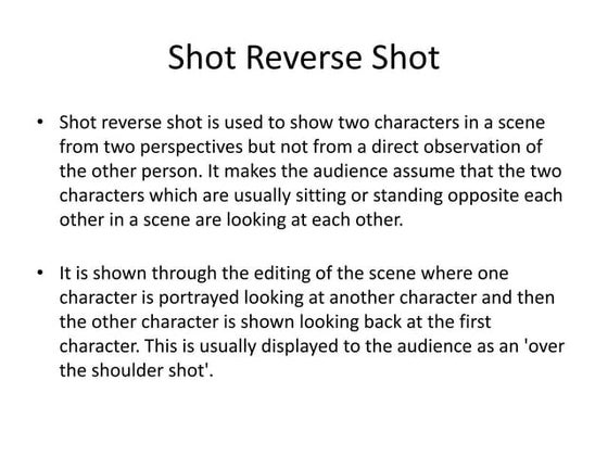 Filmmaking - 180 degree rule | PPT