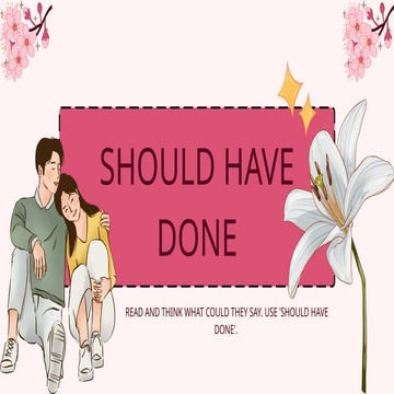 should have done for past regrets ienglish PPT