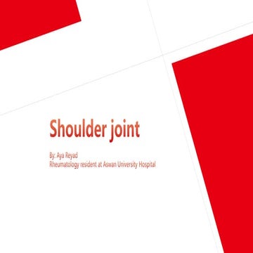 All about shoulder Joint .. 
