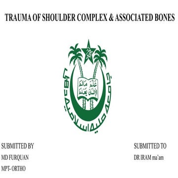 TRAUMA OF SHOULDER COMPLEX & ASSOCIATED BONES.pptx
