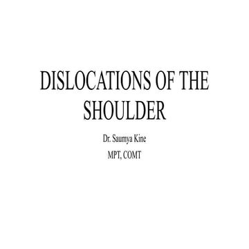 Shoulder dislocations - orthopedics.pptx