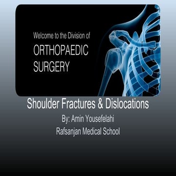 Shoulder fx & dislocation