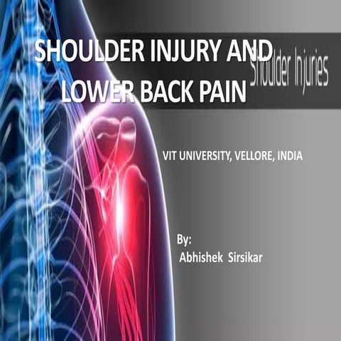 Shoulder injury and back pain 