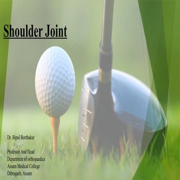 Anatomy And Injury around Shoulder Joint, Orthopaedics