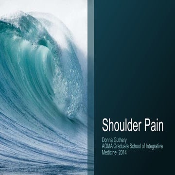Shoulder pain may 2014 ppt
