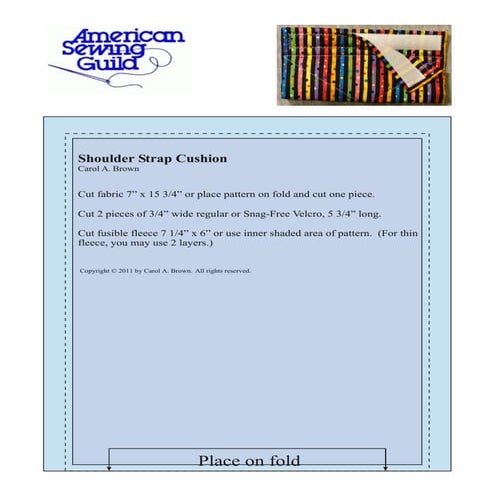 Cushioned Shoulder Strap