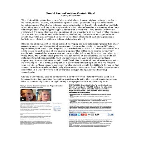 Bias in factual writing | DOCX