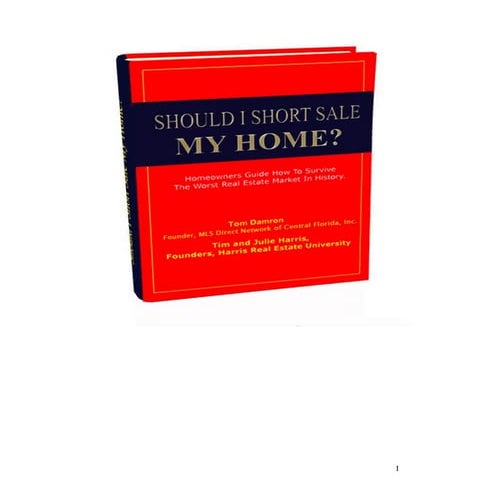 Should I Short Sale My Home