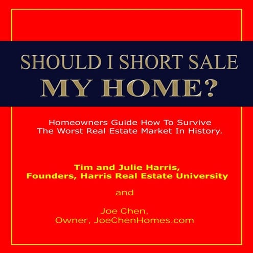 Should I Short Sale My Home eBook