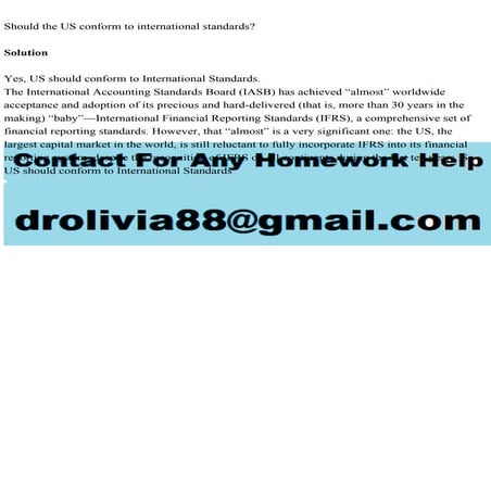 Should the US conform to international standardsSolutionYes, .pdf