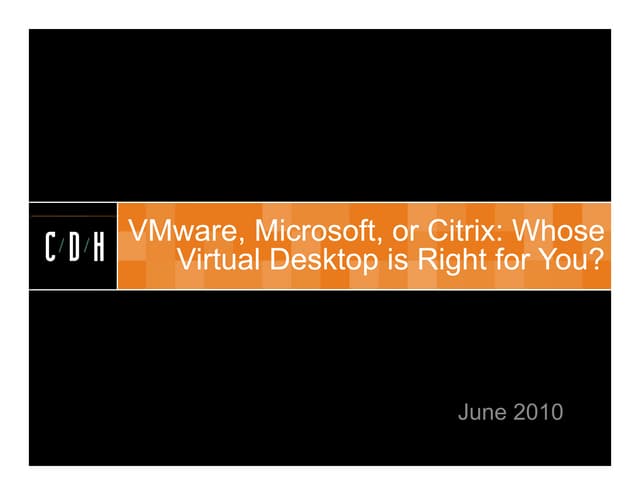 Should You Consider Virtual Desktops