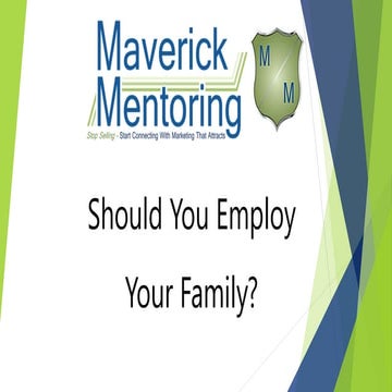 Should You Employ Your Family?