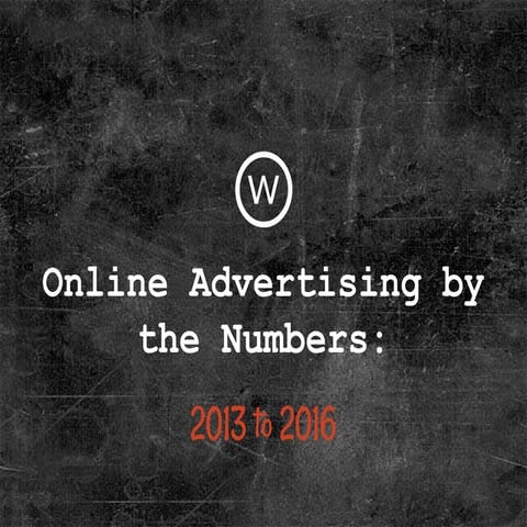 Online Advertising by the Numbers: 2013-2016