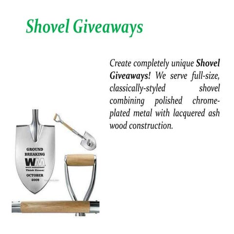 Shovel giveaways