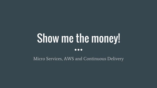 Show me the money! - Draft