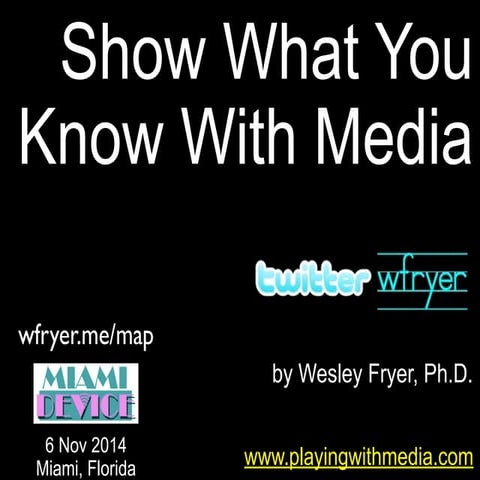 Show What You Know With Media (Nov 2014)