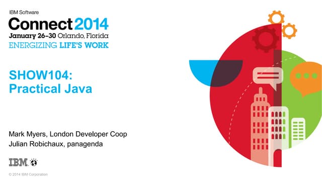 SHOW104: Practical Java