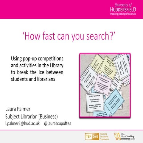 ARLG 2019: Show and tell   how fast can you search l palmer