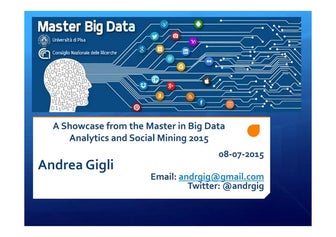 Master in Big Data Analytics and Social Mining 20015