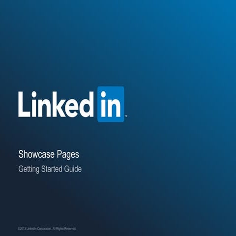 LinkedIn Company Showcase Pages - What they are & how to setup. | PDF